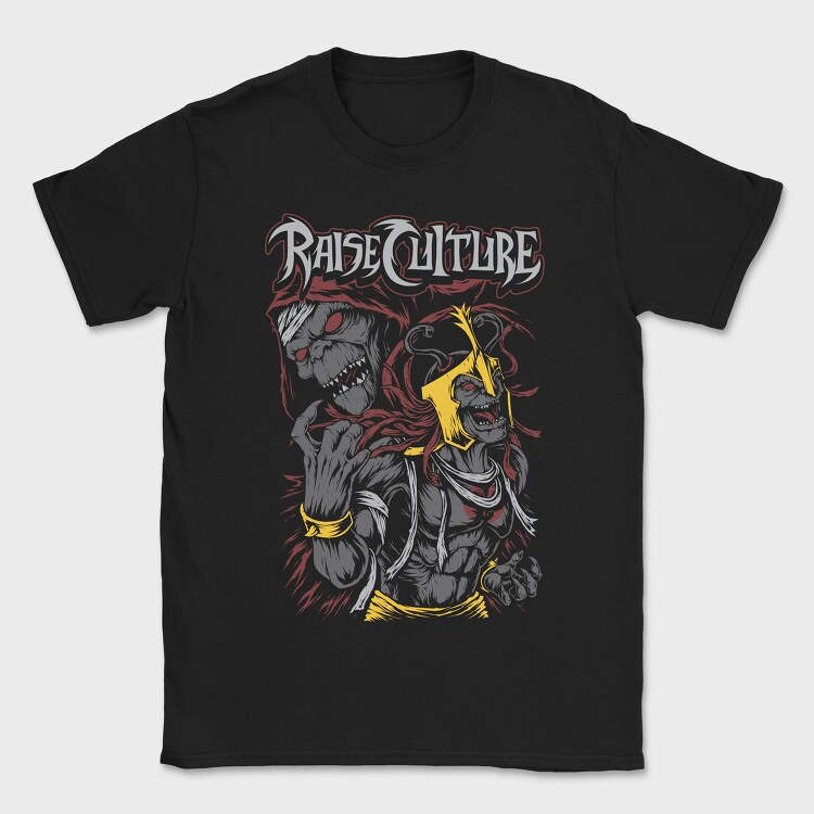 Raise Culture Skull, Tricou Barbati (Unisex)