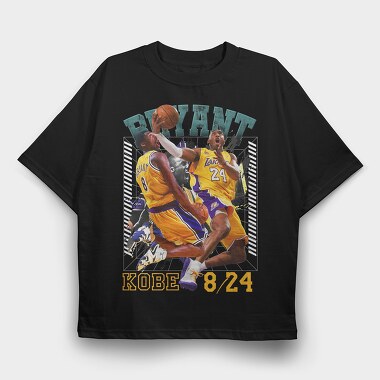 Kobe Bryant Dunks 8 24, Tricou Oversize Barbati (Unisex)