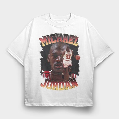 Michael Jordan Basketball, Tricou Oversize Barbati (Unisex)