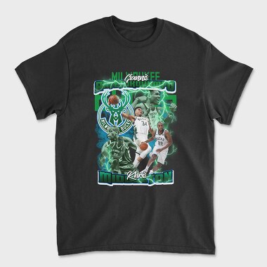 Milwaukee Bucks Nba Bootleg, Tricou Barbati (Unisex)