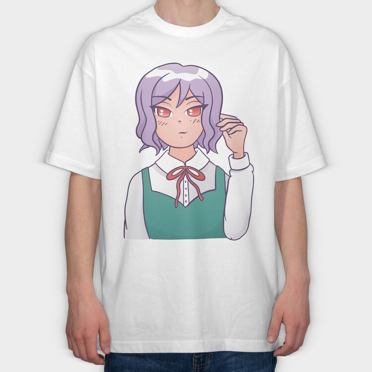 Purple Schoolgirl, Tricou Oversize Barbati (Unisex)