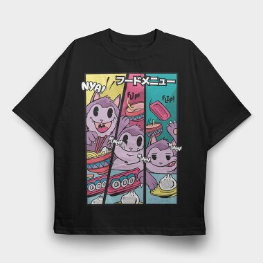Ramen Munch Flip, Tricou Oversize Barbati (Unisex)