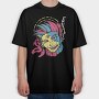 Punk Rock Rebel, Tricou Oversize Barbati (Unisex)