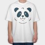 Panda Face, Tricou Oversize Barbati (Unisex)