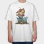 Quirky Fish House, Tricou Oversize Barbati (Unisex)
