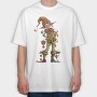 Quirky Christmas Elf, Tricou Oversize Barbati (Unisex)