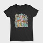 Pastel Retro Mushrooms, Tricou Femei