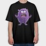 Purple Monster Roar, Tricou Oversize Barbati (Unisex)