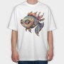 Quirky Fish Tail, Tricou Oversize Barbati (Unisex)