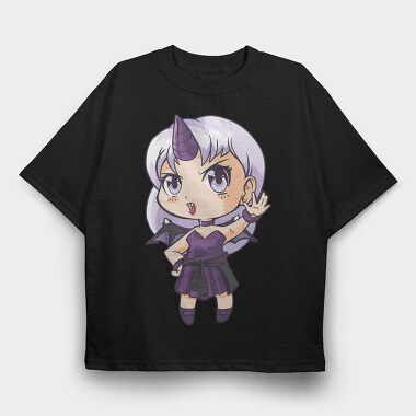 Purple Unicorn Girl, Tricou Oversize Barbati (Unisex)