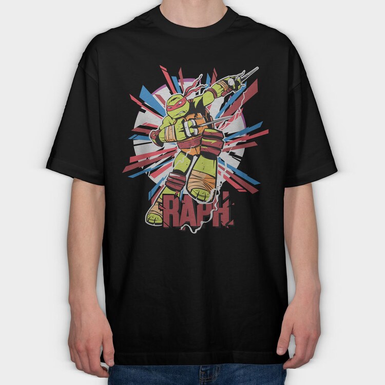 Raph Ninja Turtle, Tricou Oversize Barbati (Unisex)