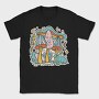 Pastel Retro Mushrooms, Tricou Barbati (Unisex)