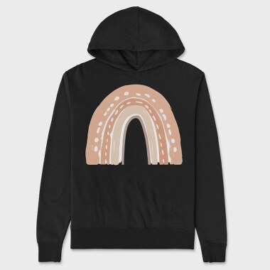Rainbow Arch Boho, Hanorac Oversize Barbati (Unisex)
