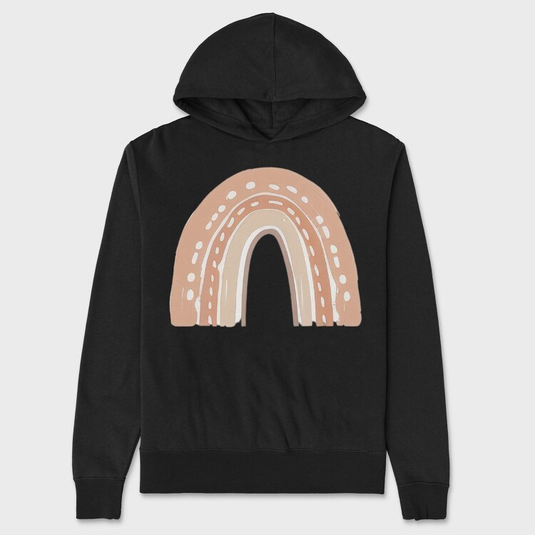 Rainbow Arch Boho, Hanorac Oversize Barbati (Unisex)