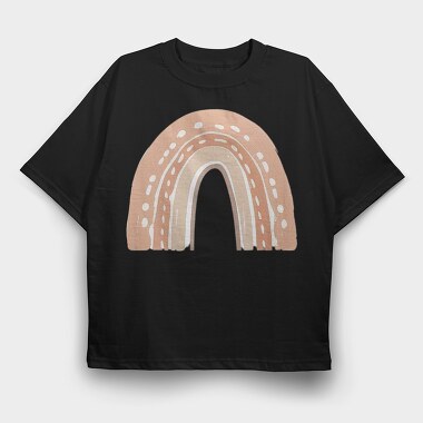 Rainbow Arch Boho, Tricou Oversize Barbati (Unisex)