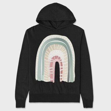 Rainbow Boho Cutie, Hanorac Oversize Barbati (Unisex)