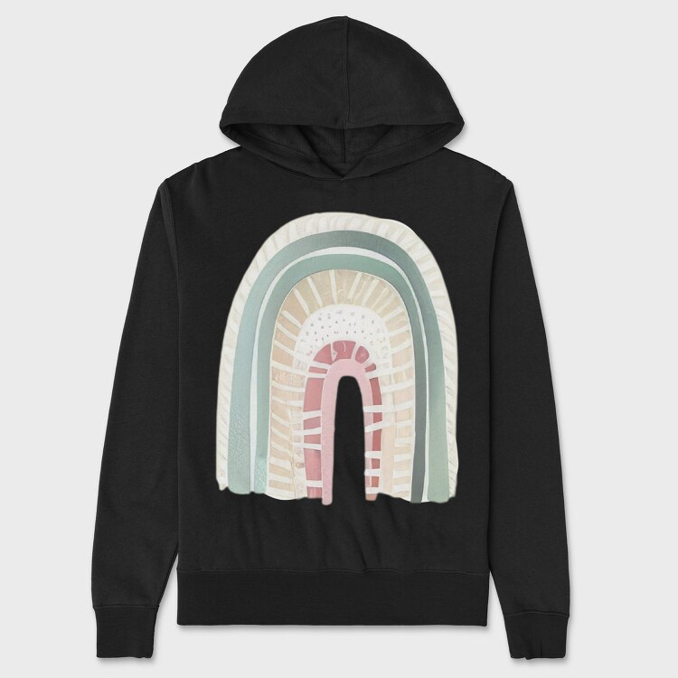 Rainbow Boho Cutie, Hanorac Oversize Barbati (Unisex)