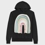 Rainbow Boho Cutie, Hanorac Oversize Barbati (Unisex)