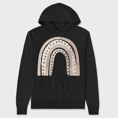 Rainbow Clip Boho, Hanorac Oversize Barbati (Unisex)