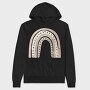 Rainbow Clip Boho, Hanorac Oversize Barbati (Unisex)