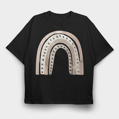 Rainbow Clip Boho, Tricou Oversize Barbati (Unisex)