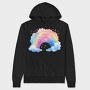 Rainbow Cloud Moonlight, Hanorac Oversize Barbati (Unisex)
