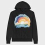 Rainbow Cloud Mountain, Hanorac Oversize Barbati (Unisex)