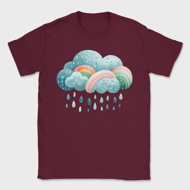 Rainbow Clouds Drops, Tricou Barbati (Unisex)