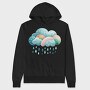 Rainbow Clouds Drops, Hanorac Oversize Barbati (Unisex)
