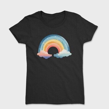 Rainbow Clouds Joy, Tricou Femei