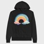Rainbow Clouds Joy, Hanorac Oversize Barbati (Unisex)