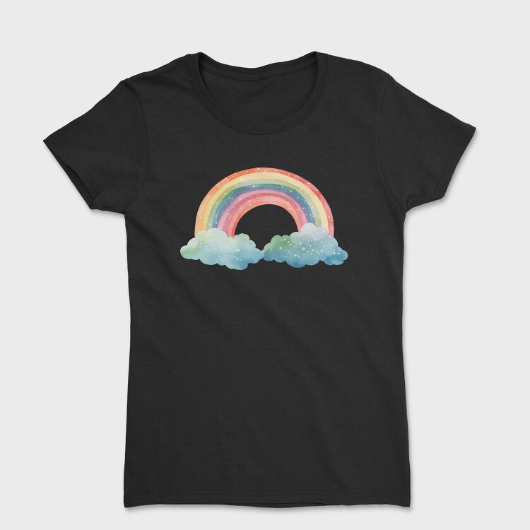 Rainbow Clouds Set, Tricou Femei