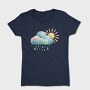 Rainbow Clouds Sunny Rain, Tricou Femei