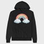 Rainbow Clouds, Hanorac Oversize Barbati (Unisex)