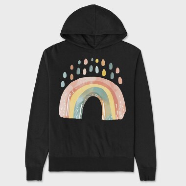 Rainbow Fantasy Boho, Hanorac Oversize Barbati (Unisex)