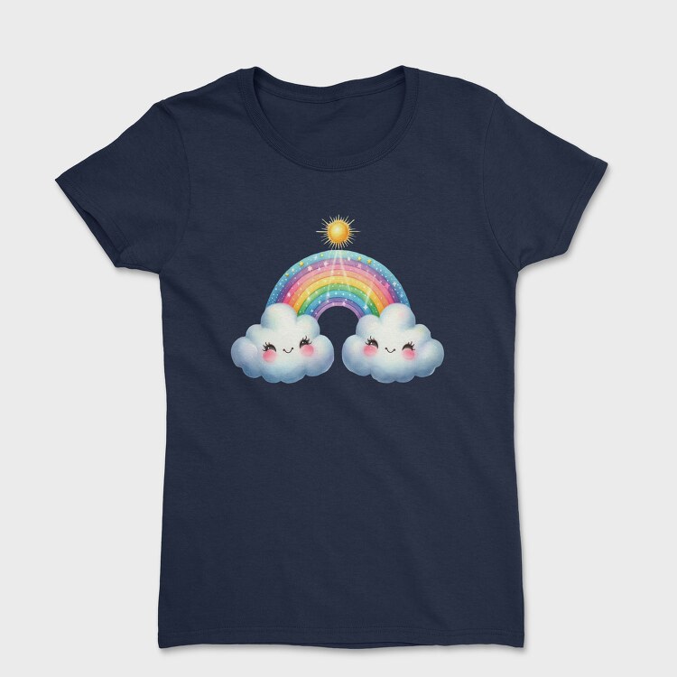 Rainbow Friendly Cuddle, Tricou Femei