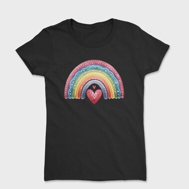 Rainbow Heart Love, Tricou Femei