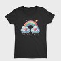 Rainbow Hearts Clouds, Tricou Femei
