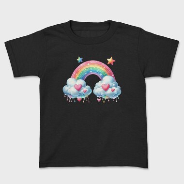 Rainbow Hearts Clouds, Tricou Copii