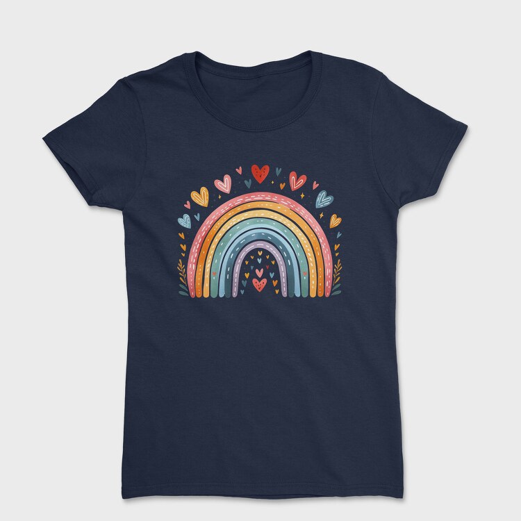 Rainbow Hearts Love, Tricou Femei