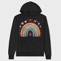 Rainbow Hearts Love, Hanorac Oversize Barbati (Unisex)