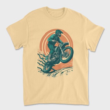 Biker Jumping Motocross Motorcycle, Tricou Barbati (Unisex)