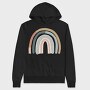 Rainbow Moon Glow, Hanorac Oversize Barbati (Unisex)