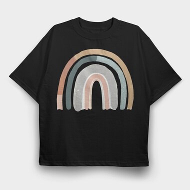 Rainbow Moon Glow, Tricou Oversize Barbati (Unisex)