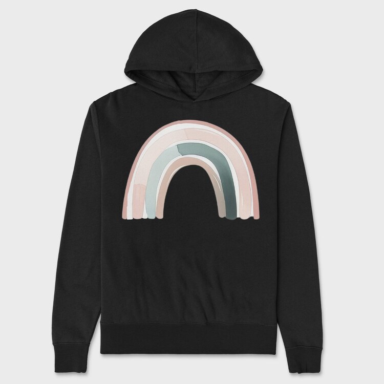 Rainbow Moonbow Glow, Hanorac Oversize Barbati (Unisex)
