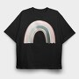 Rainbow Moonbow Glow, Tricou Oversize Barbati (Unisex)