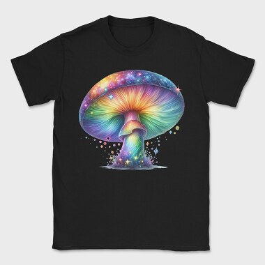 Rainbow Mushroom Glow, Tricou Barbati (Unisex)