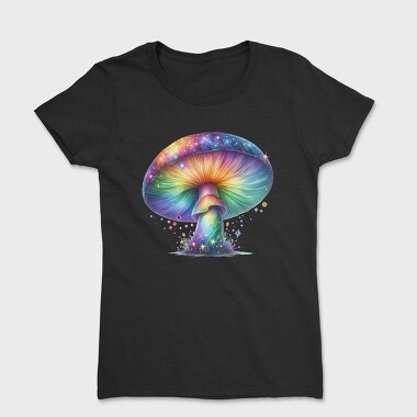 Rainbow Mushroom Glow, Tricou Femei