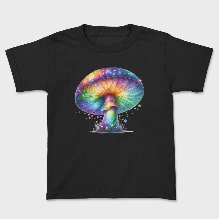 Rainbow Mushroom Glow, Tricou Copii