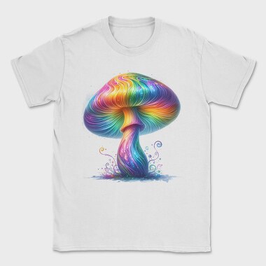 Rainbow Mushroom Splatter, Tricou Barbati (Unisex)